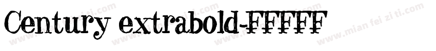 Century extrabold字体转换